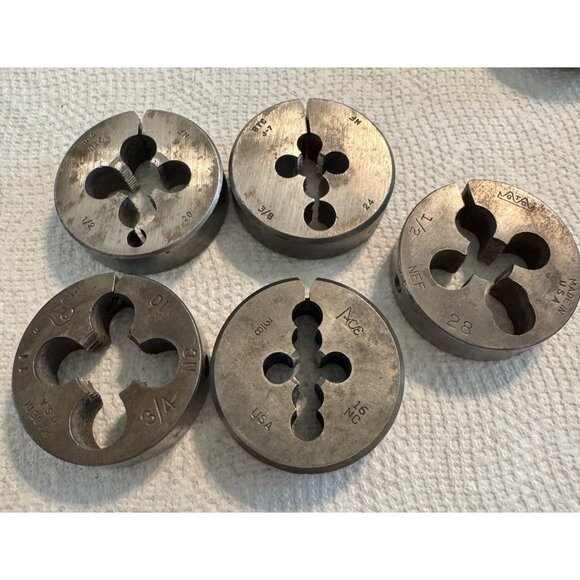 Set of 5 assorted 2" Round Dies - Picture 1 of 15